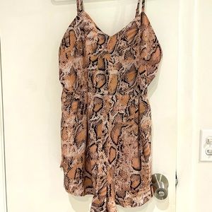 Snakeskin romper